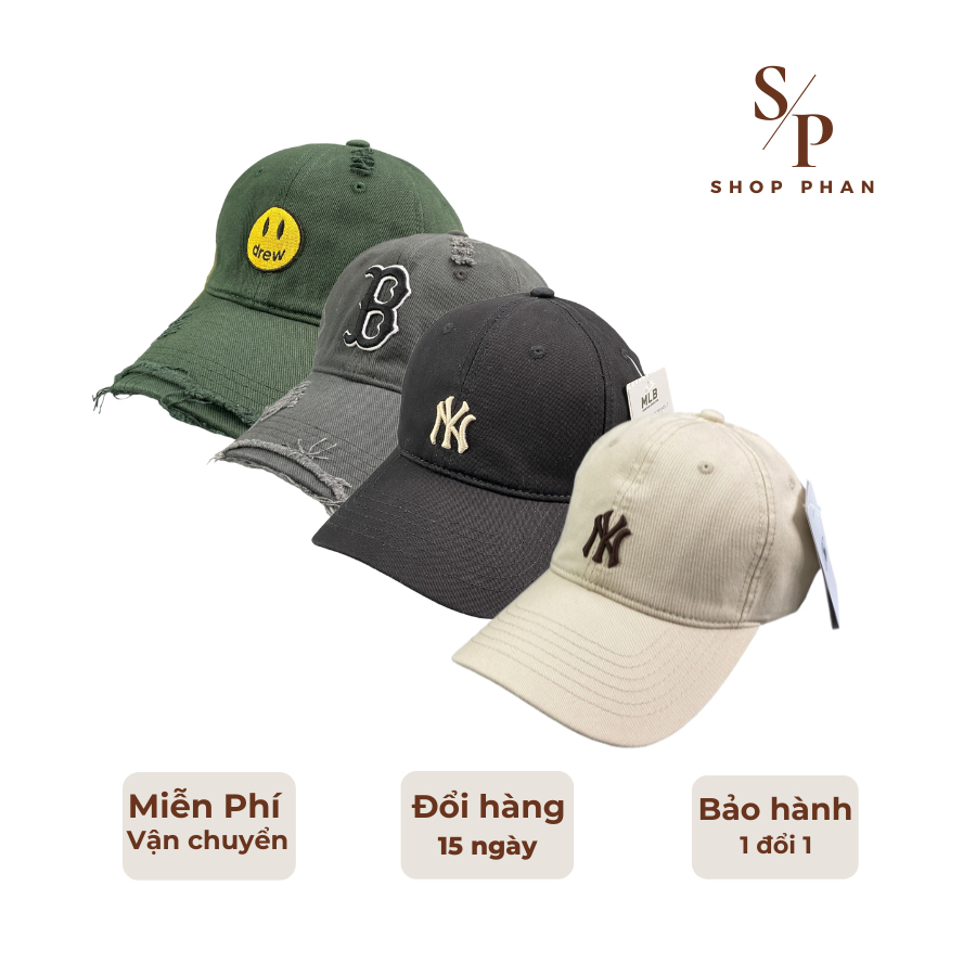 หมวกเบสบอล MLB พรีเมี่ยมสไตล์เกาหลี - SHOP PHAN