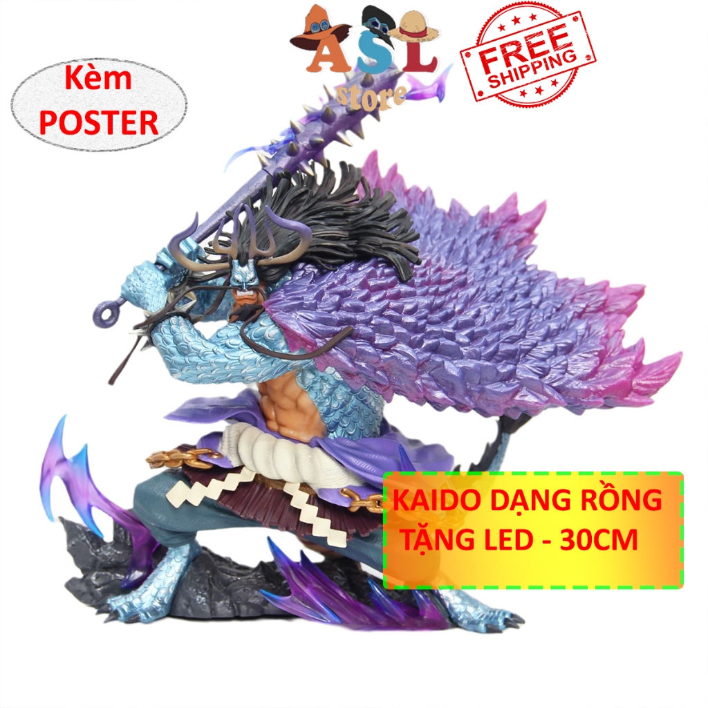 One Piece Model Of Four Kaido Model Has A Super Beautiful Dragon 30cm High-Figure One Piece - ASL Store One Piece Model