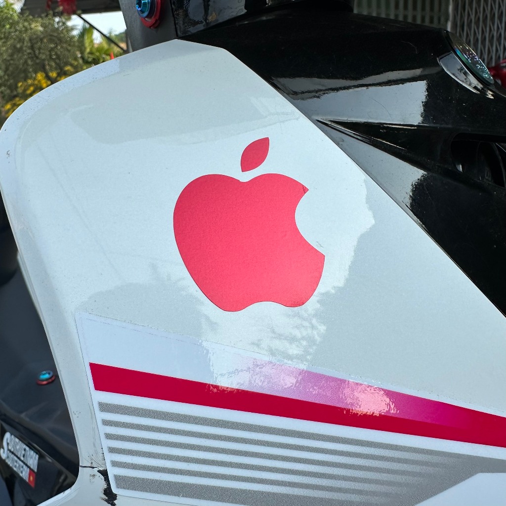 Iphone apple Logo - วัสดุ UV นูน 3D แสตมป์กันน้ําทนทาน ขนาด 65x78mm