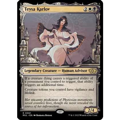 Teysa Karlov - สิ่งมีชีวิตในตํานาน - Magic The Gathering Odd Card - การ์ดเดี่ยว