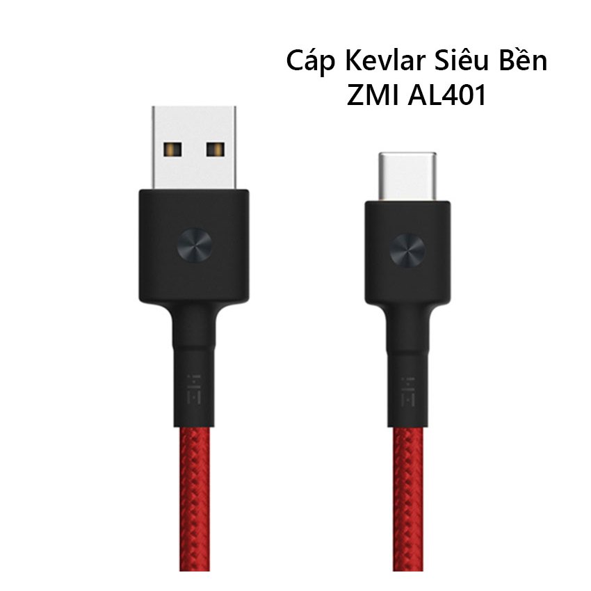 [ของแท้] สายชาร์จ ZMI AL401 (ฝาครอบร่ม), AL701(100cm) USB to Type-C Black/White รองรับทําความสะอาดอย
