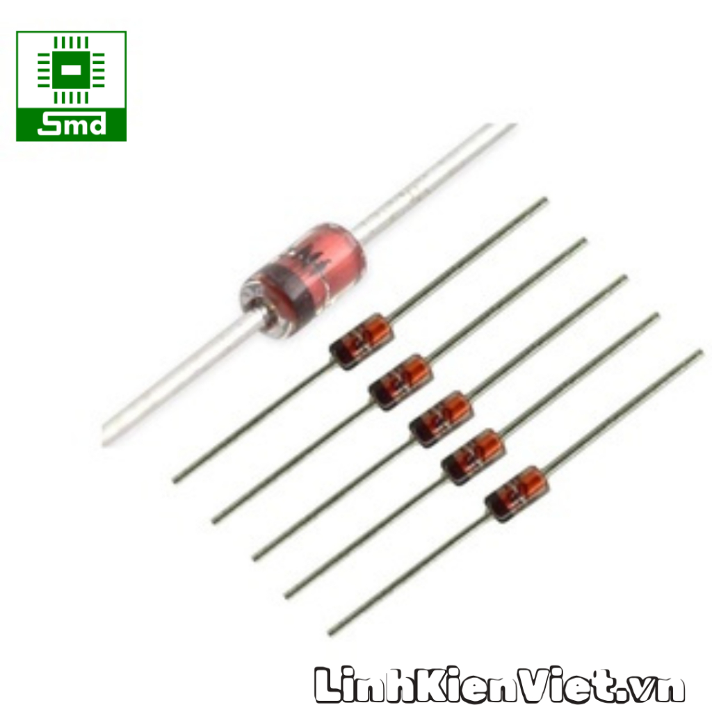 Zener ไดโอด 1W แรงดันไฟฟ้า stabilizer ไดโอด 3V3 4V3 5V1 6V8 9V1 12V 15V 18V ไดโอด zenner 1N4728 1N47