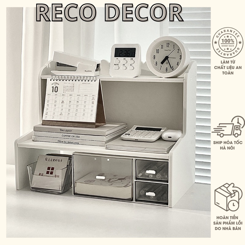 RECO mini Desk Shelf การจัดตกแต่งโต๊ะศึกษาตกแต่ง