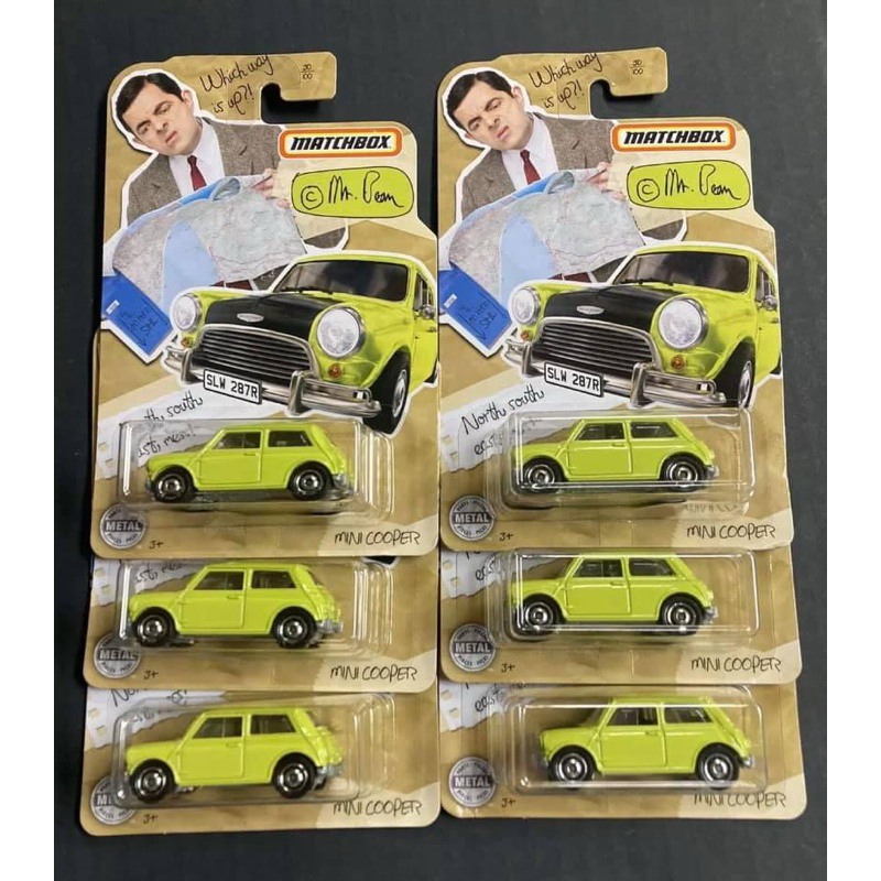 ของแท้ Matchbox MrBean Mini Cooper โมเดลรถ สเกล 1:64