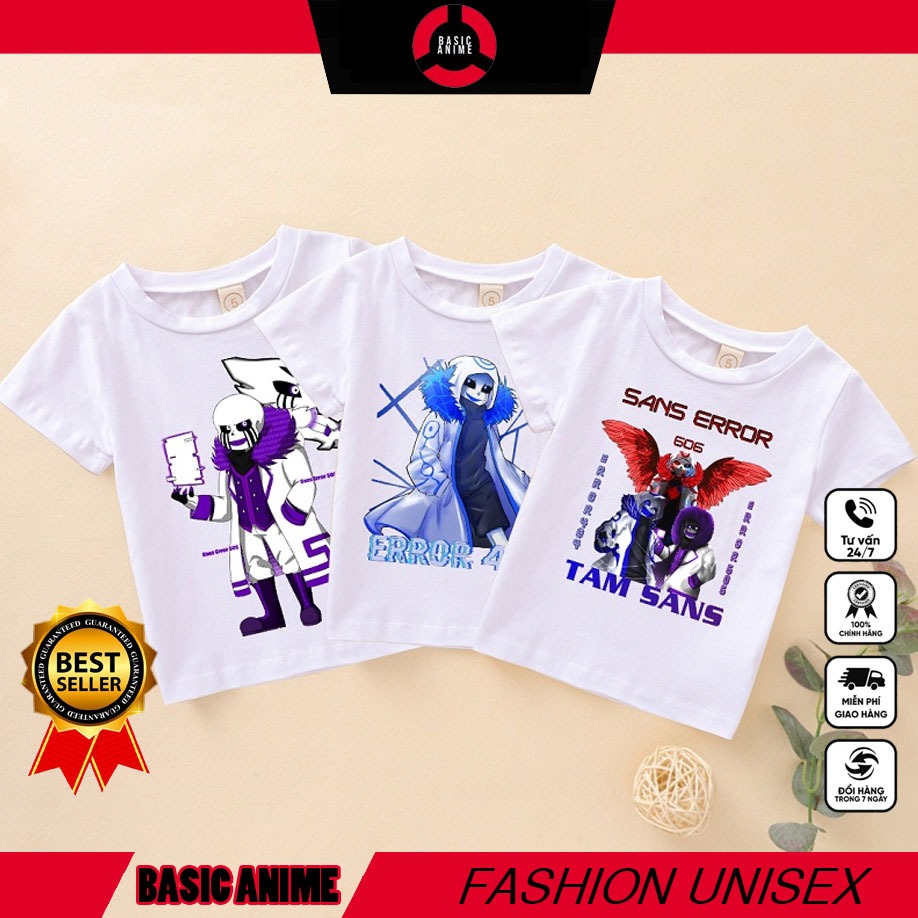HOT Sans Great War Sans Error เสื้อยืดสีขาวสําหรับเด็กชายและเด็กหญิง น่ารักขั้นสุด