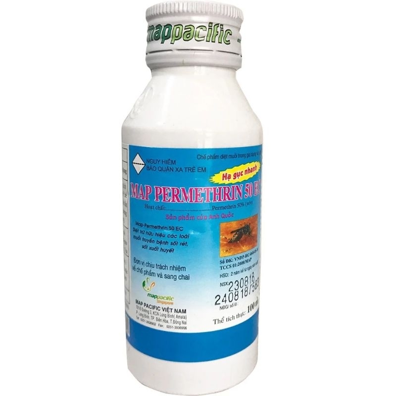 Permethrin Medical ยากันยุง 50ec 100ml ขวด