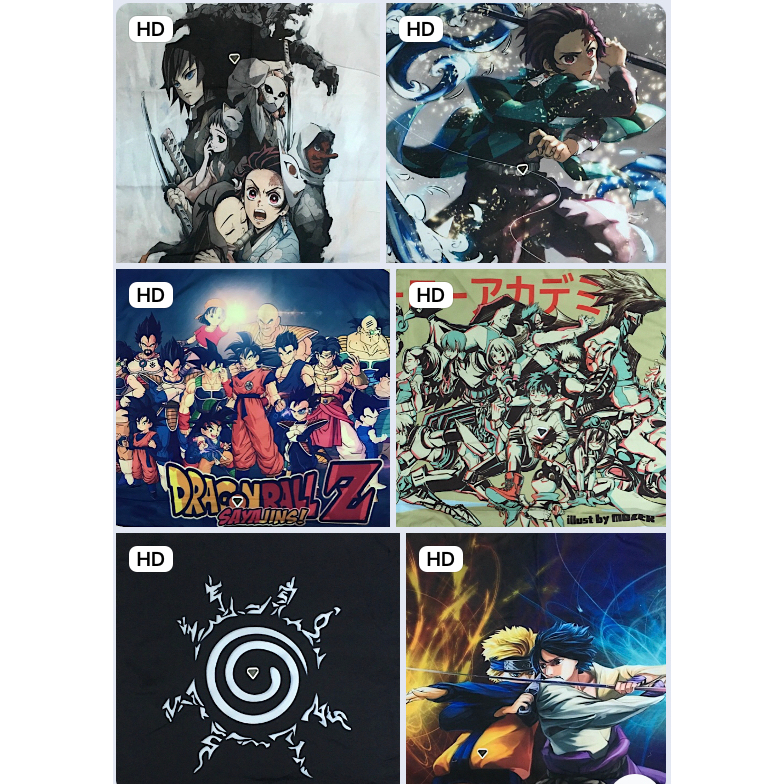 TPstore ปลอกหมอนอะนิเมะการ์ตูน Kimetsu Demon Slayer Demon Slayer Dragon Ball Naruto My hero academy