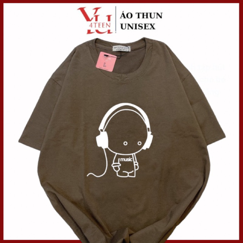 เสื้อยืด UNISEX พิมพ์ลายพร้อม UNIQUE HOT TREND MUSIC INTROVERSES (ขนาดเต็ม ML-XL-XXL)