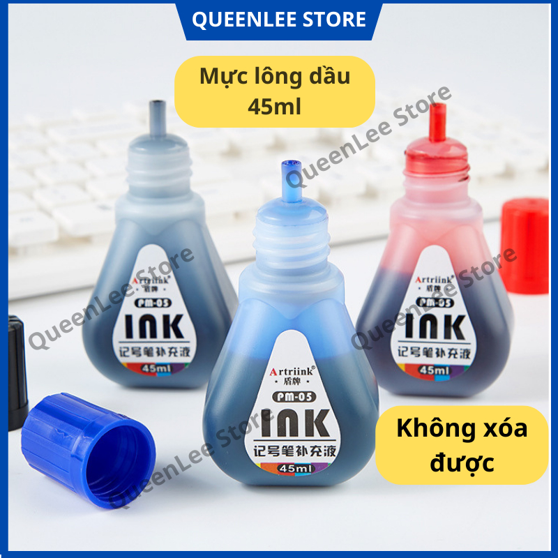 หมึกแปรงน้ํามัน 45ml - หมึกมาร์กเกอร์ที่ลบได้ - หมึกแปรงน้ํามัน Queen Lee Store