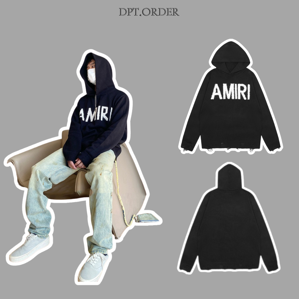 (คุณภาพสูง) ถักเสื้อกันหนาวหมวก amiri eyelash logo ถักผลิตภัณฑ์คุณภาพสูง