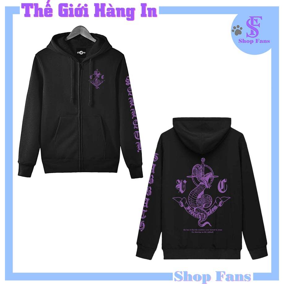 เสื้อสเวตเชิ้ต Vinny Hong Sabbath Crew เสื้อฮู้ดซิป Windbreaker สําหรับผู้ชายและผู้หญิงทุกขนาด