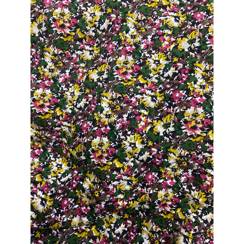 85cm x 1m5 ผ้าไหมมะม่วงลายดอกเล็ก ขนาด 1m5(X13)