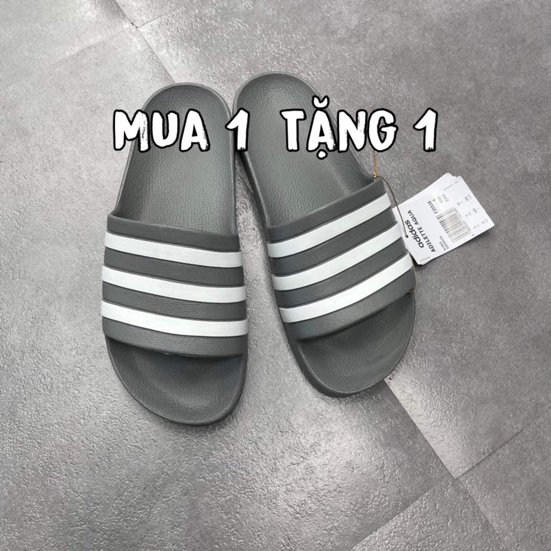 [ซื้อ 1 แถม 1 เป็นของขวัญ] ADIDAS Addiette AQUA SLIDES รองเท้าแตะแท้ F35538 กันน้ํา