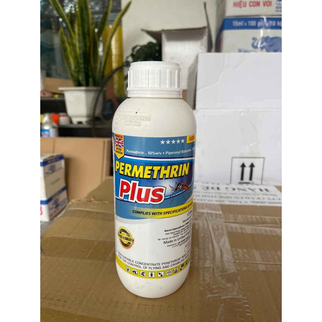 Permethrin 50EC ขวด 1 ลิตร , เครื ่ องกําจัดยุงที ่ มีประสิทธิภาพปลอดภัย