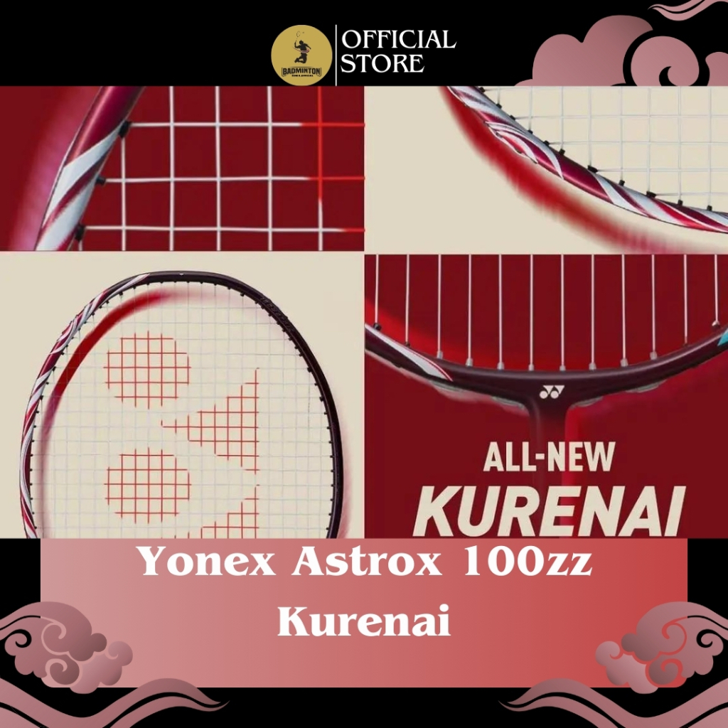 Yonex Astrox 100zz Kurenai ไม ้ แบดมินตันคาร ์ บอนเต ็ มราคาถูก 10kg, Comprehensive Handcrafted Badminton Racket - Zinex.store