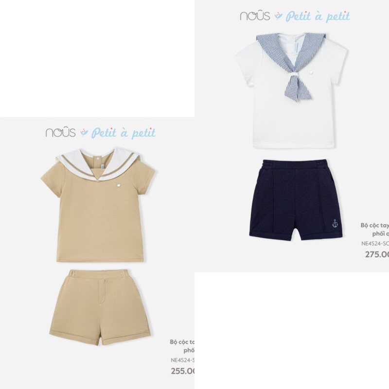 NOUS Nous ชุดแขนกุดสําหรับเด็กชายและเด็กหญิง