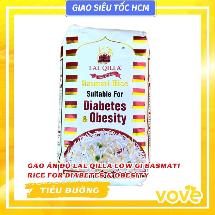Lal Qilla Low GI Basmati Rice for Diabetes &amp; Obesity Indian Diabetes, 1kg ( แพ ็ ค