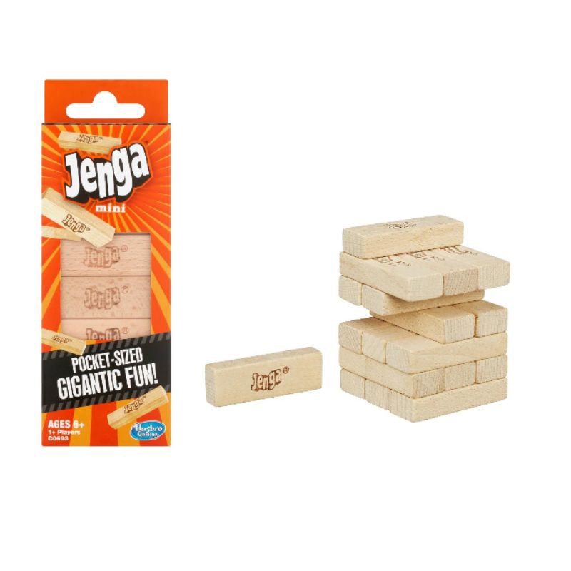 ปริศนาไม้จิ๋ว Jenga ประกอบด้วยบล็อกครบ 18 ชิ้น