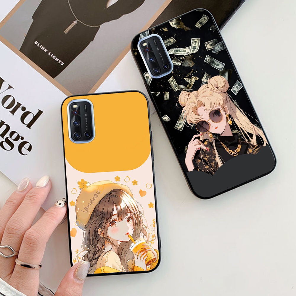 เคส Vivo v19 / v20 (v2025) / v21 พิมพ์ลายภาพสาวอินเทรนด์ เคสสวยๆ