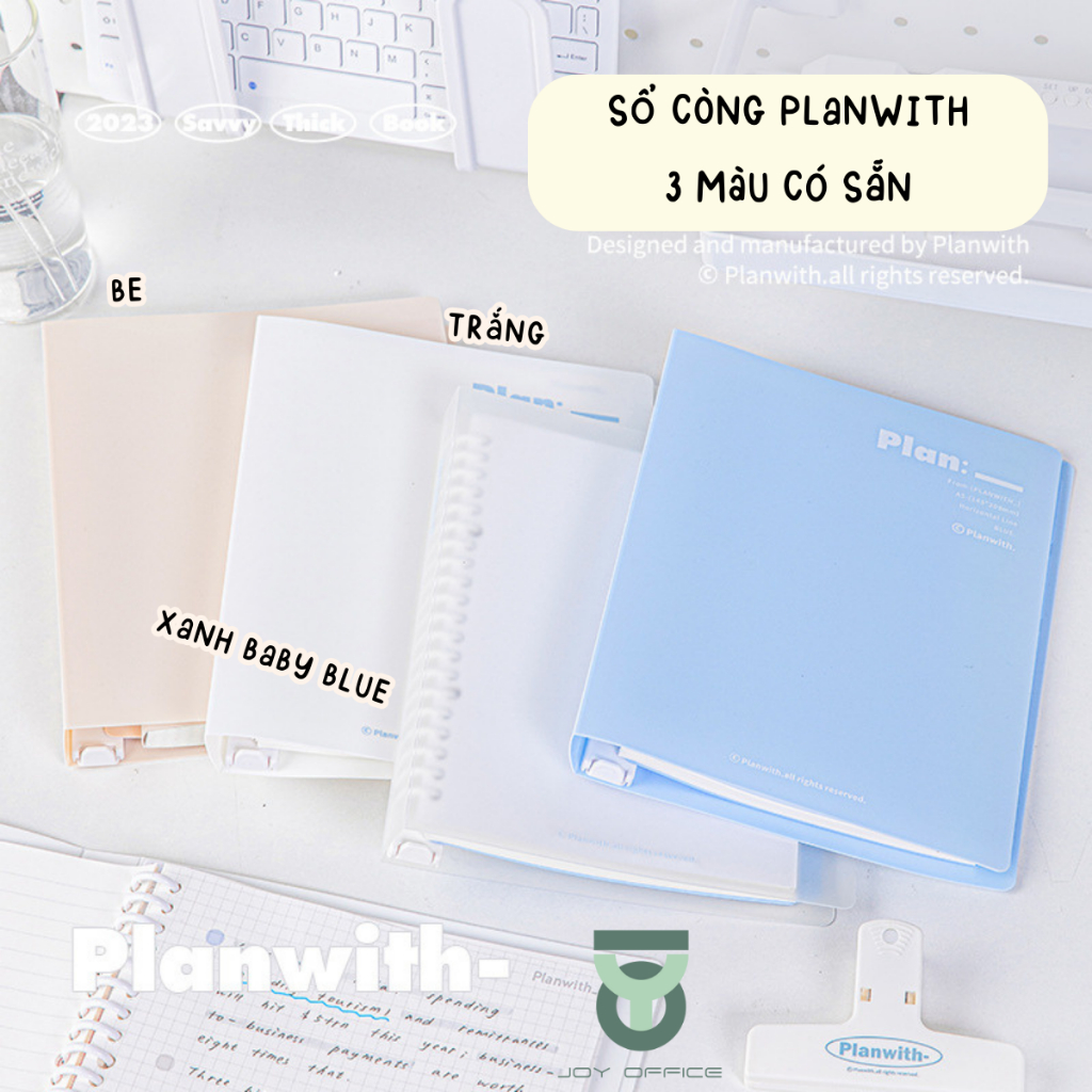 (ครบชุด) PLANWITH NOTEBOOK A5/B5 100GSM 100 หน้า REFILL PAPER_Joy Office