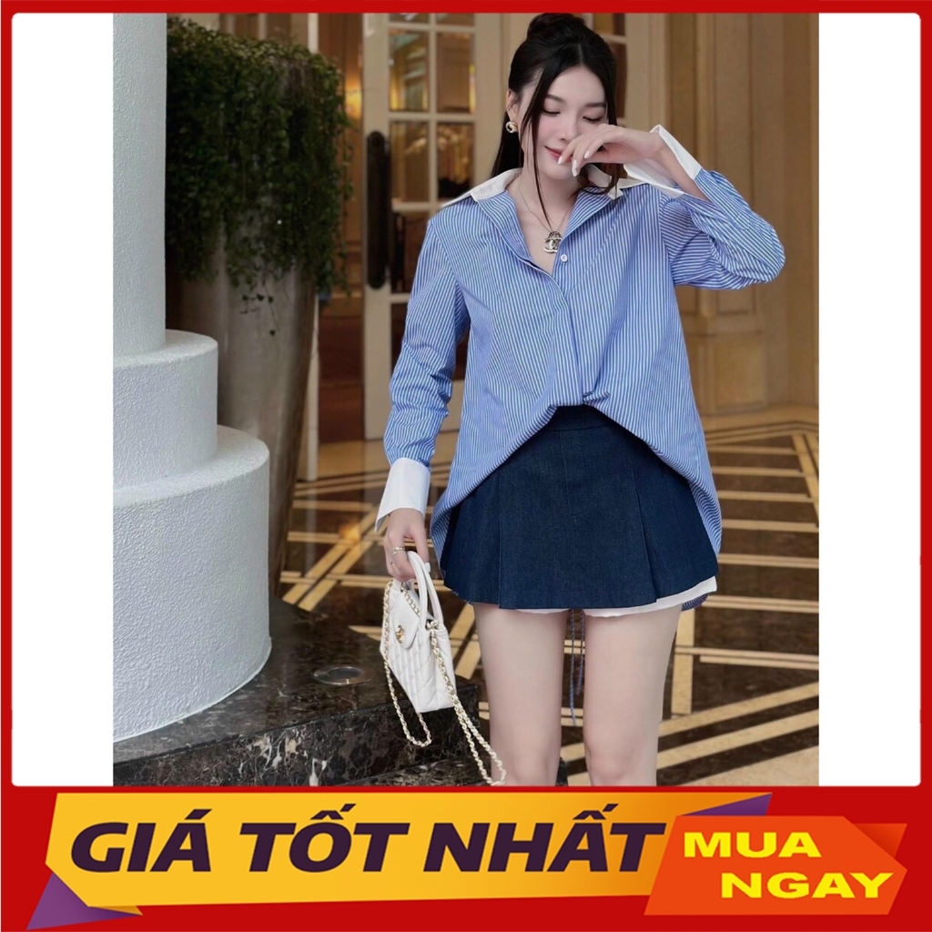 Set เสื้อแขนเปิดลงและผ่าหลังผสมกระโปรงบานผู้หญิง SB6038 - Yanmy888