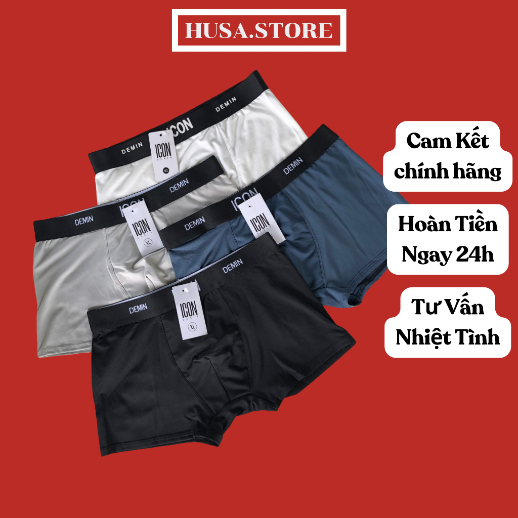 Icon Mens Cold Elastic Boxer Underwear ยืด 4 ทาง ICON Denim Mens Cold Elastic Boxer Briefs Type 1