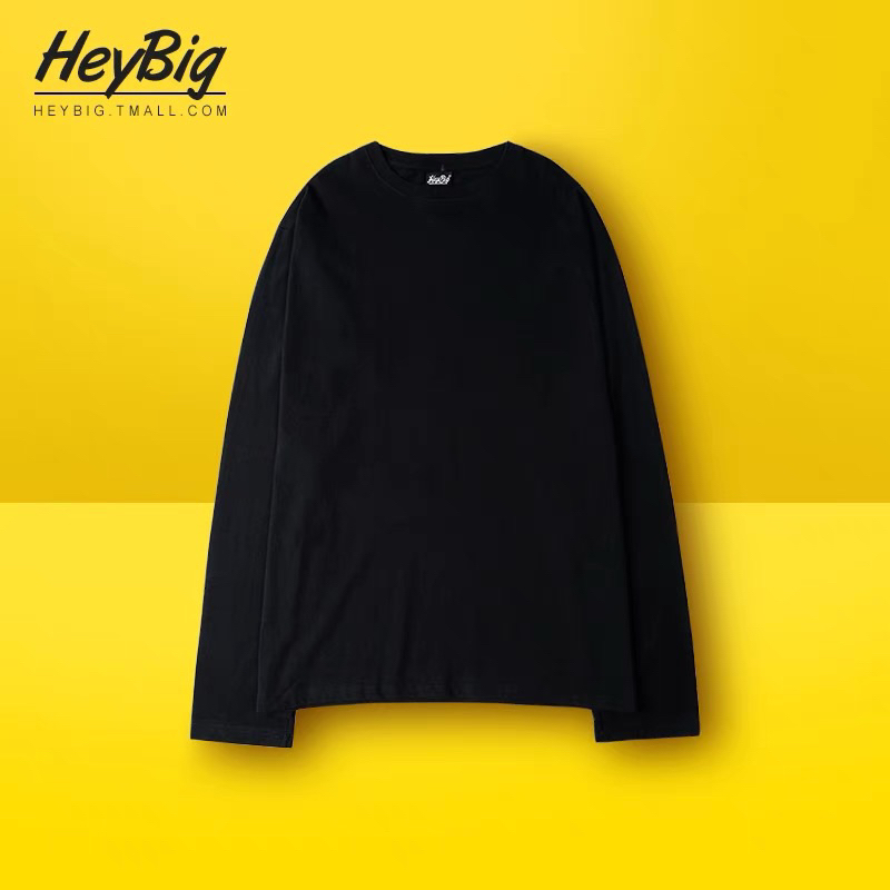 เสื้อยืดแขนยาว Nelly HEYBIG เสื้อยืด unisex บางสําหรับฤดูใบไม้ผลิและฤดูร้อนพร้อมสไตล์ ulzzang แบบไดน