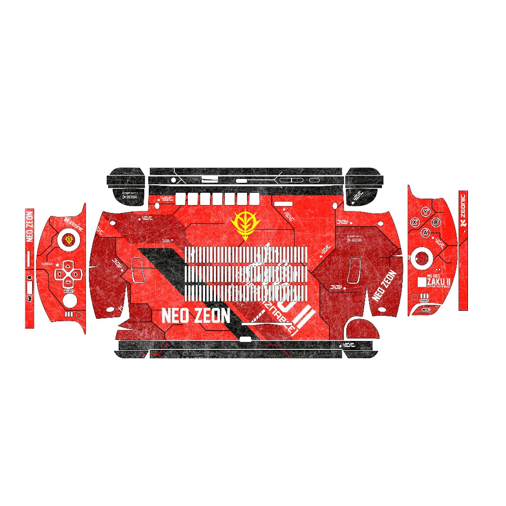 GPD Win 4 / Win 5 สติ๊กเกอร์โมเดลกันดั้มสีแดง Skin | 3M สติ๊กเกอร์ฟิล์มสําหรับพีซีเกมมือถือมีรายละเอ