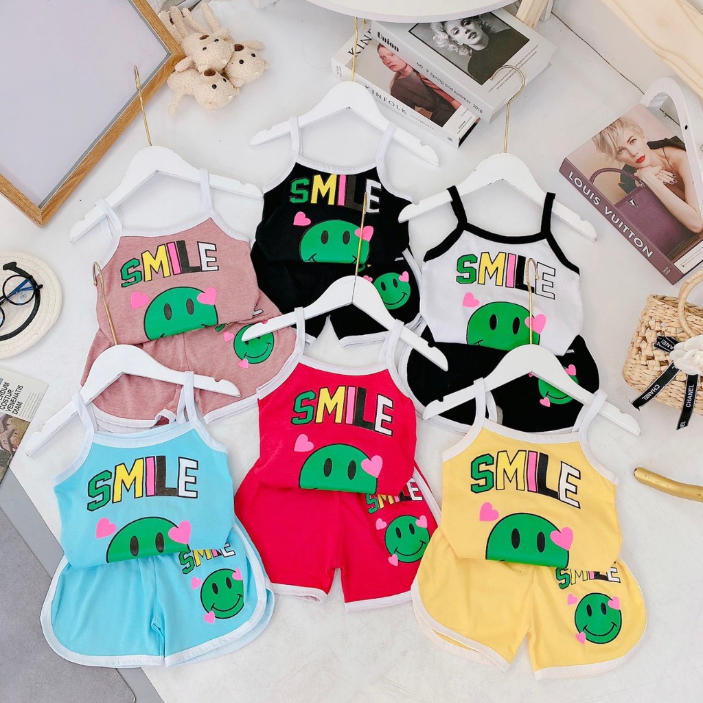 [COMBO OF 3 SETS OF DIFFERENT COLORS] SET OF 3B SUPER CUTE SMILE STRAPS FOR BABY 7-18KG. QUANG VINH 