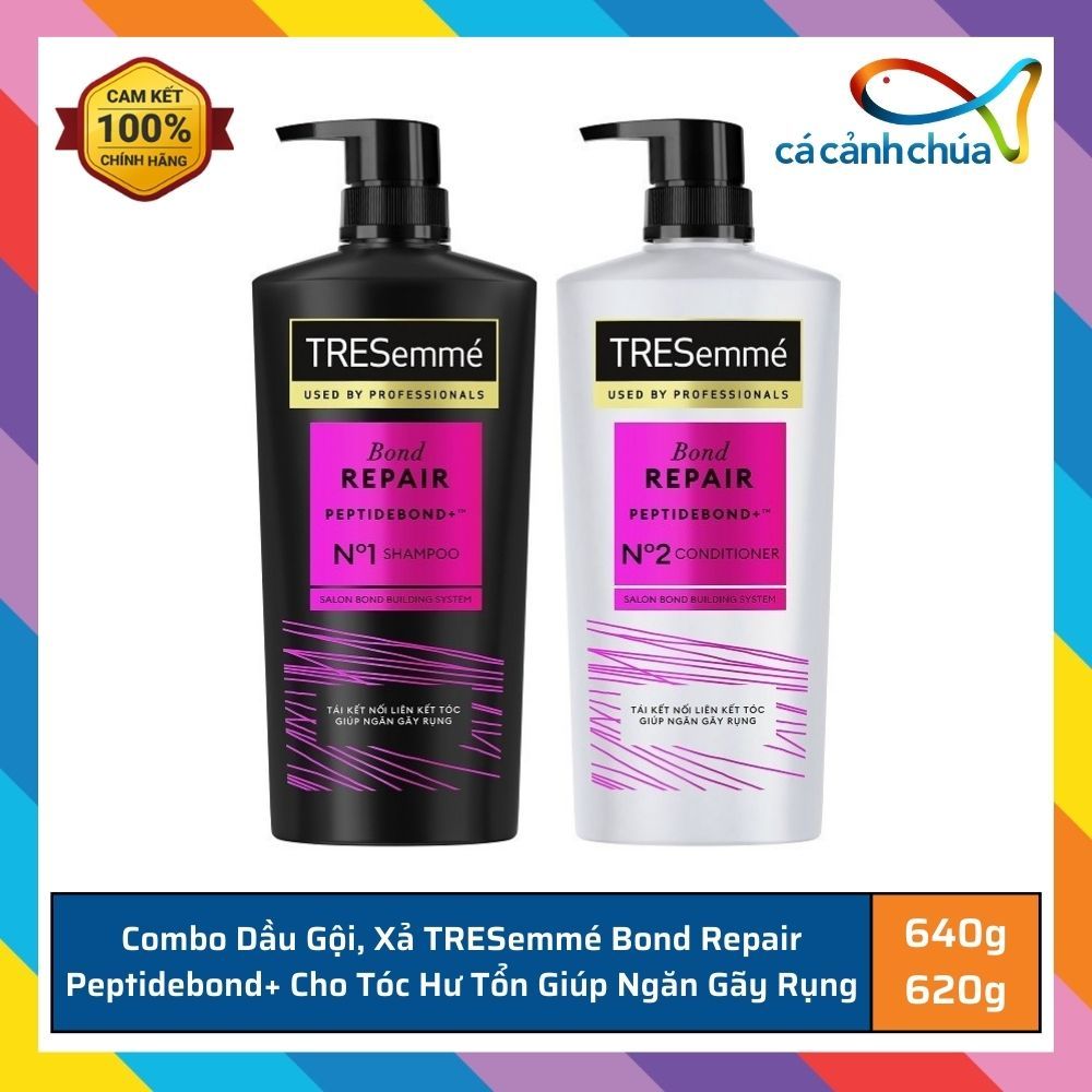 Combo TRESemme Professional Salon Conditioner Shampoo For Clean, Healthy, Soft Hair 620g.640g