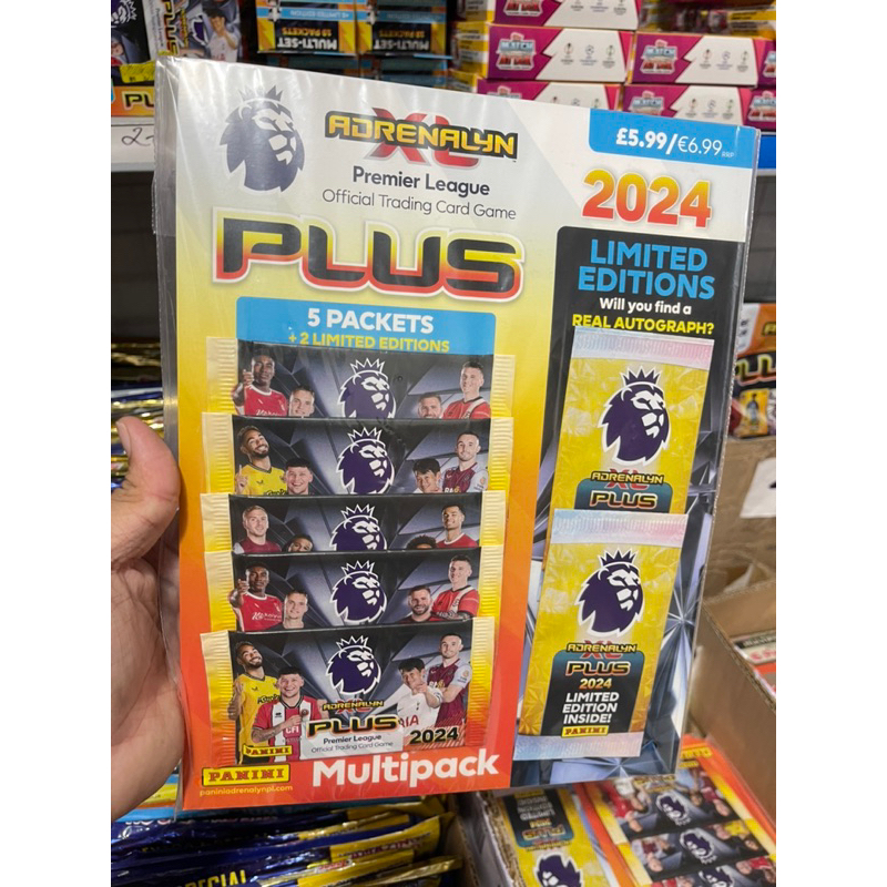 [ Multipack ] Multi Pack Panini Adrenalyn XL Permier League PLUS 2024 2023 / 24 การ ์ ดแพ ็ ค ( 32 การ ์ ด )