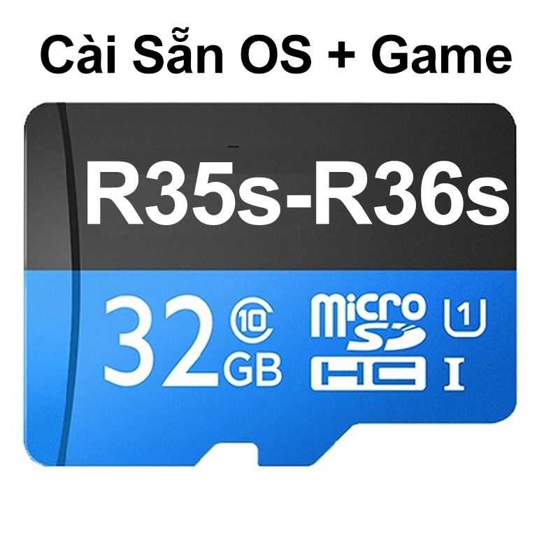 การ์ดหน่วยความจํา R35s R36s ของแท้ ระบบปฏิบัติการติดตั้งล่วงหน้า (os-firmware) และเกม cop สําหรับเคร