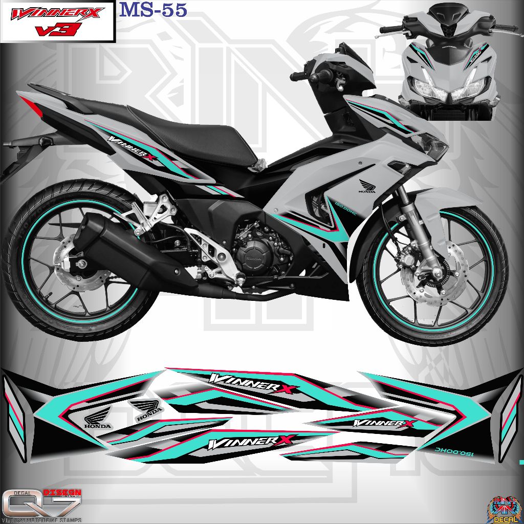 Winner X V3 แสตมป์แบบถอดได้ - 2024 รุ่นดั้งเดิม - ใช้งานได้หลากสี - MS55 - decalq7