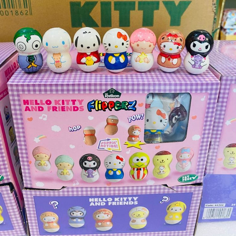 (กล่อง 24 ชิ้น) ของเล่นขนม Hello Kitty Flipperz