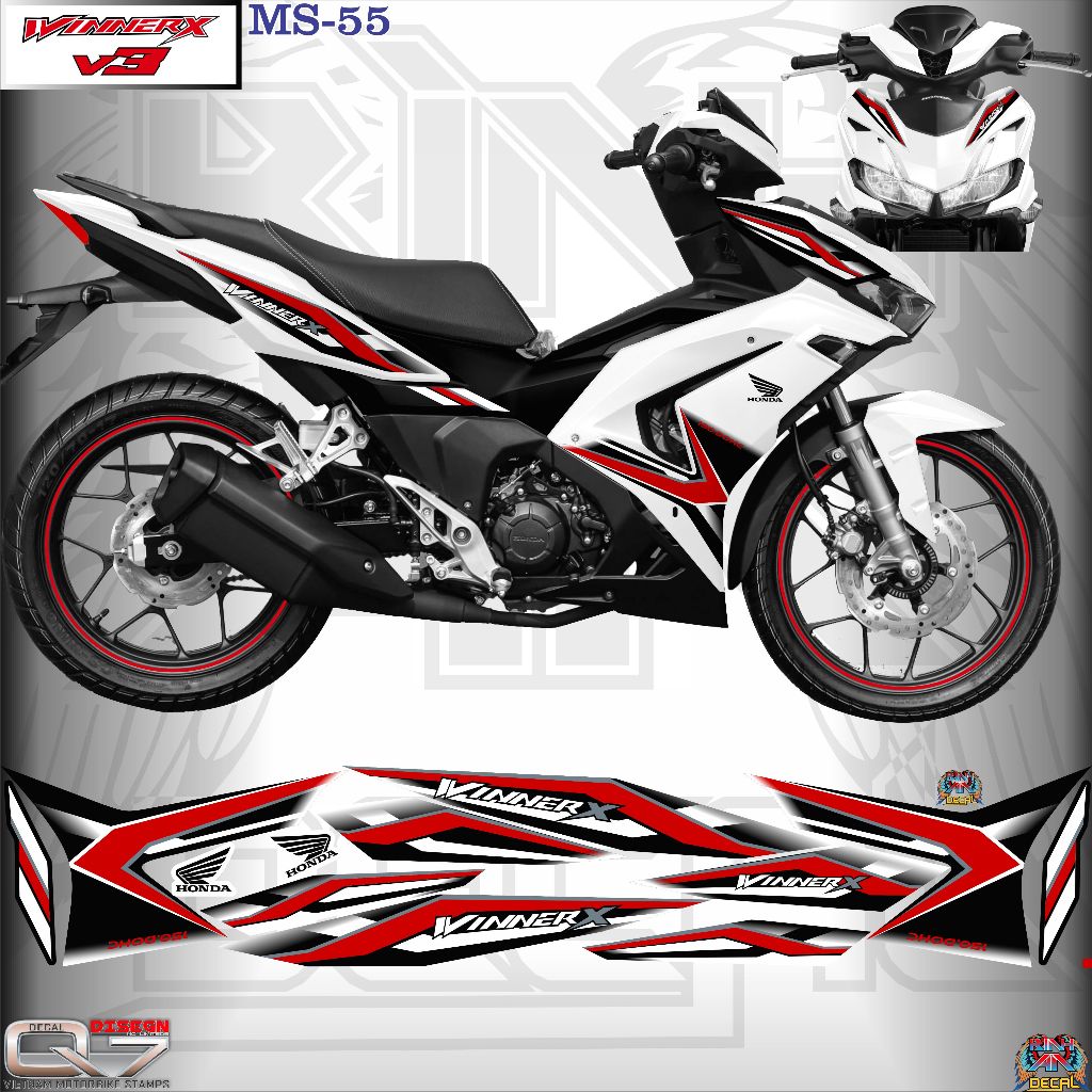 Winner X V3 แสตมป์แบบถอดได้ - 2024 รุ่นดั้งเดิม - ใช้งานได้หลากสี - MS55 - decalq7