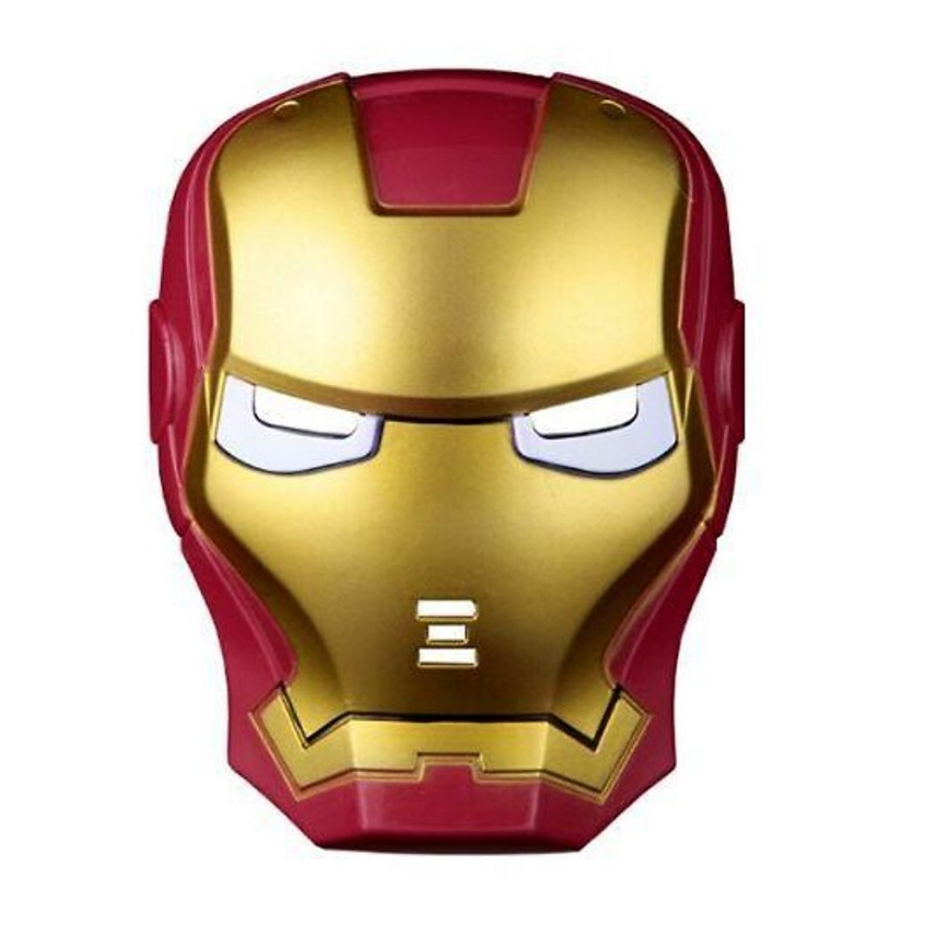 Iron Man MASK - Iron Man พร้อมไฟเรืองแสงสําหรับเด็กแต่งตัวเทศกาลฮาโลวีนและไหว้พระจันทร์