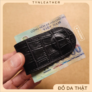 คลิปหนีบเงินหนังวัวสะดวก หนังวัวแท้ 100%