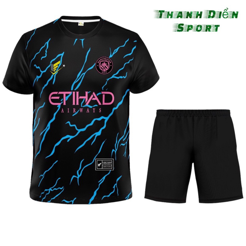 M86 - ชุดกีฬา MAN CITY CLUB - ชุดฟุตบอลสําหรับผู้ชายและผู้หญิง - ธันฮ ตายสปอร์ต