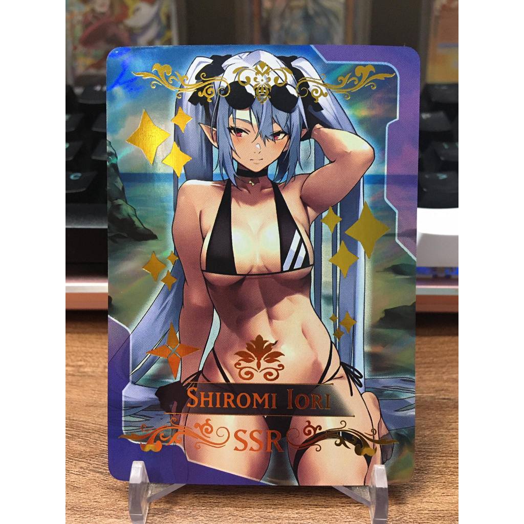 (Rain15) การ์ดตัวละคร Shiromi Iori มุมโค้งมน – Blue Archive