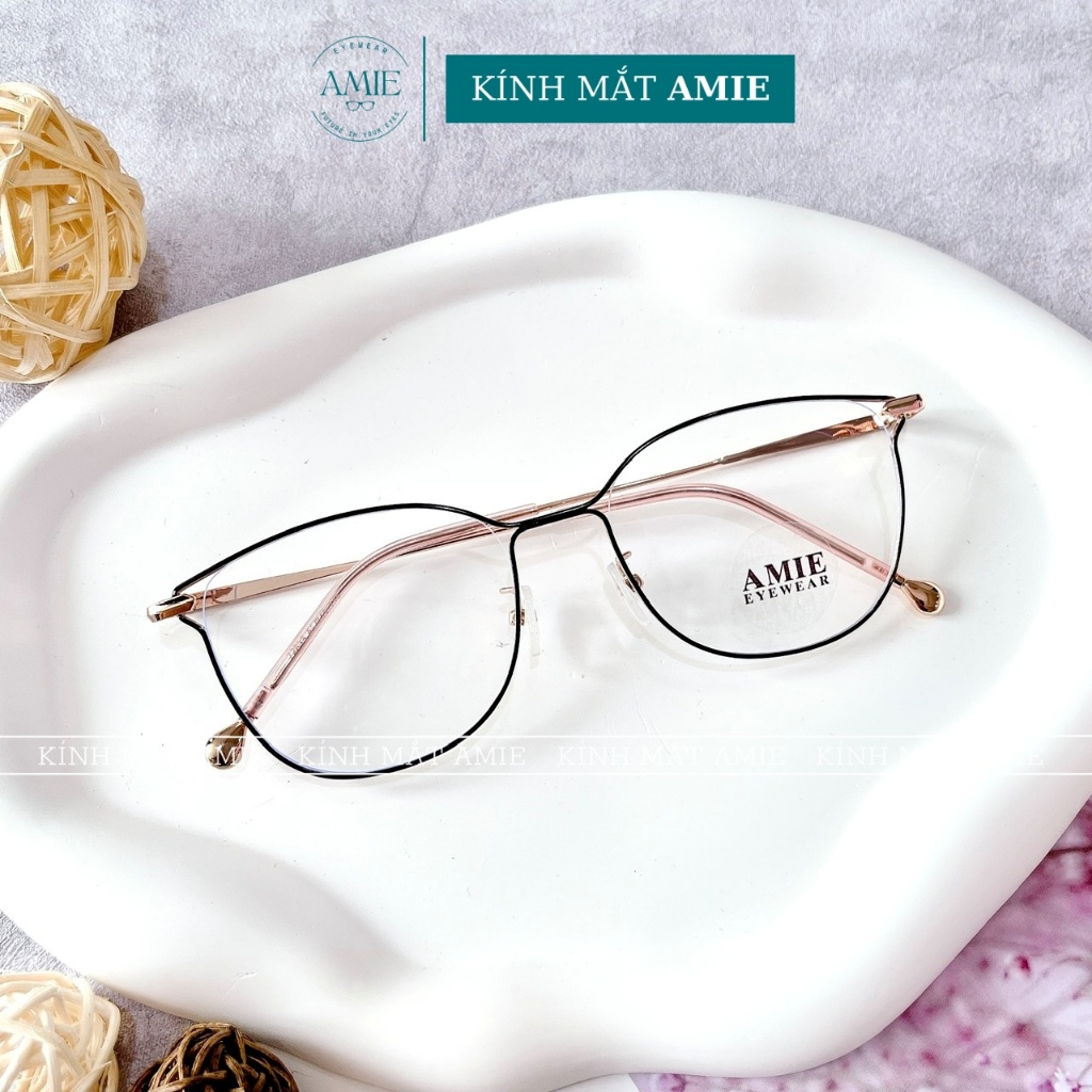 อามี แว่นตา แว่นตาโลหะผู้หญิงกรอบปีกนางฟ้าออกแบบบางแฟชั่นสุดฮอต72835