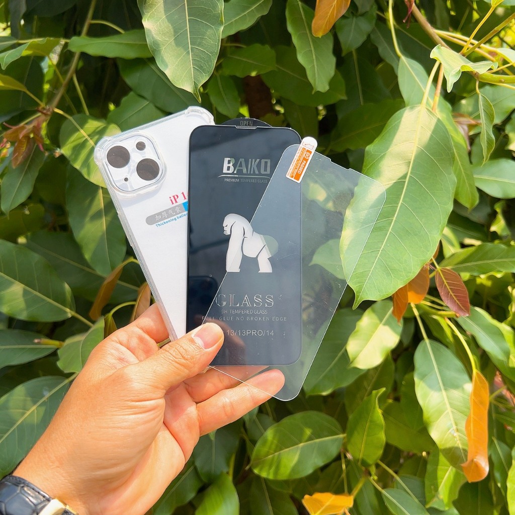 Combo 2 กระจกนิรภัยป้องกันหน้าจอสําหรับ apple 6 6s 7 8 plus se x xs max xr 11 12 13 14 pro max