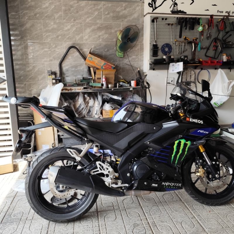 Baga Givi SRV สําหรับ Yamaha R15 V3 / R15M | พอร์ตด้านหลังติดท้ายรถ ร15 ของแท้-2 ปี