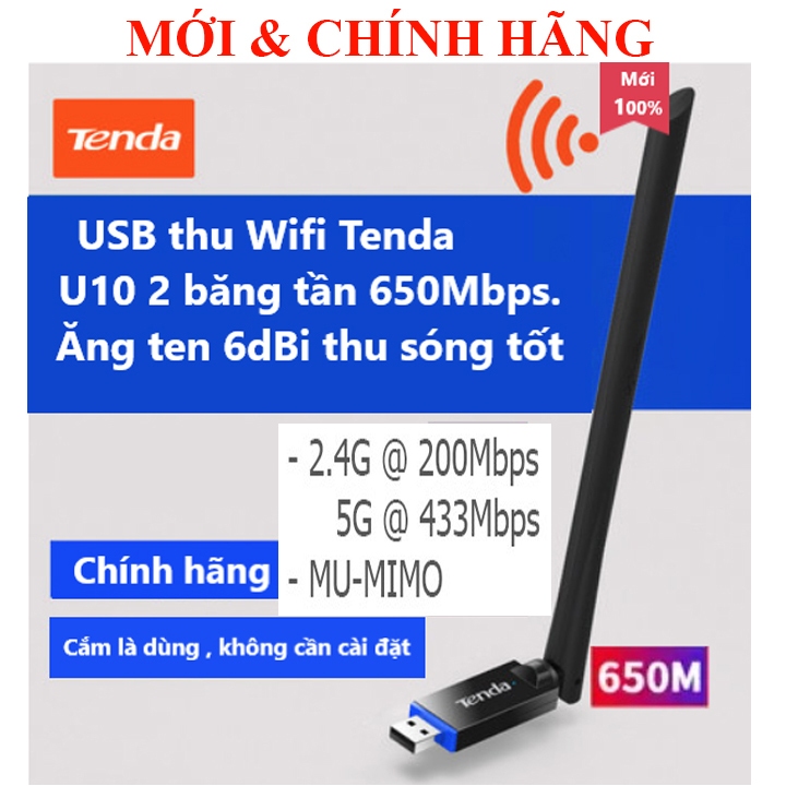 USB Wifi Tenda U10 \ U9 \ U6 \ U3 \ W311MA \ W311MI \ Realtek