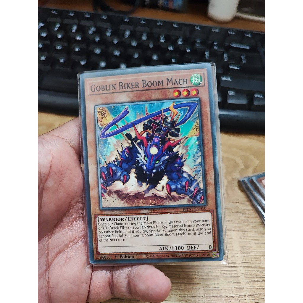 [Yugioh Funny Shop] การ์ด Goblin Biker Boom Mach 1 - PHNI-EN010 - ฉบับทั่วไป 1