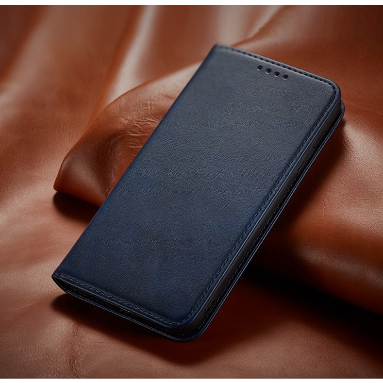 เคสหนังสองด้านสําหรับ Oppo A91, A92, A93, A94 4G, A95 4G, A96, A98, เคสหนังเรียบพร้อมช่องเสียบการ์ดเ