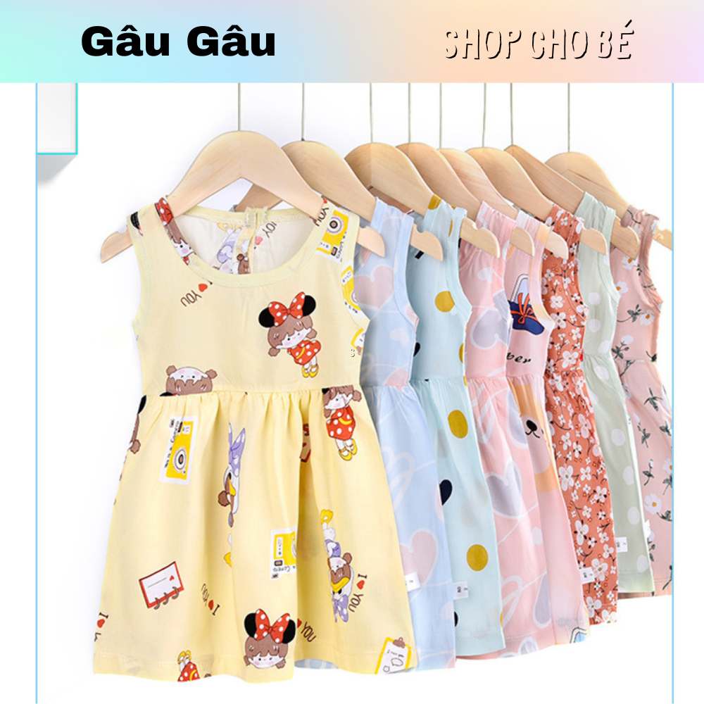 เดรสลายดอกไม้/กระโปรงสุดเก๋ Woof Shop สําหรับเด็กผู้หญิงตั้งแต่ 8 ถึง 32Kg DH-01