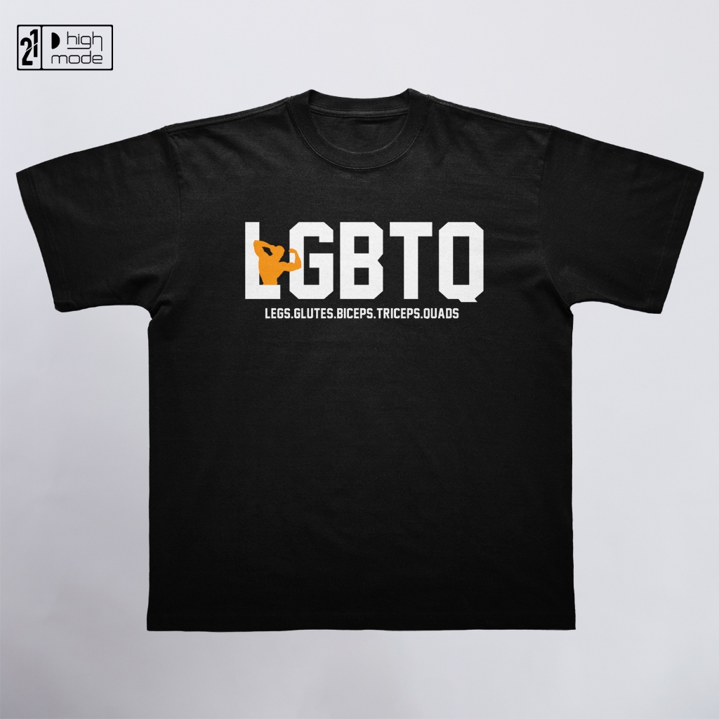 เสื้อยืด HIGHMODE "LGBTQ" - Oversize Form ผ้าคอตตอน 100% unisex สําหรับผู้ชายและผู้หญิง