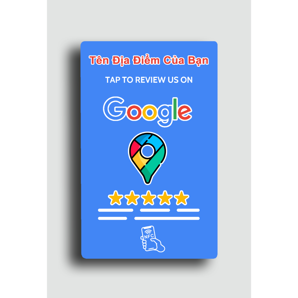 เลขที่1. การ์ดรีวิว Google Maps - การ์ดรีวิว Google Maps Smart NFC - การ์ดรีวิว Google Review NFC