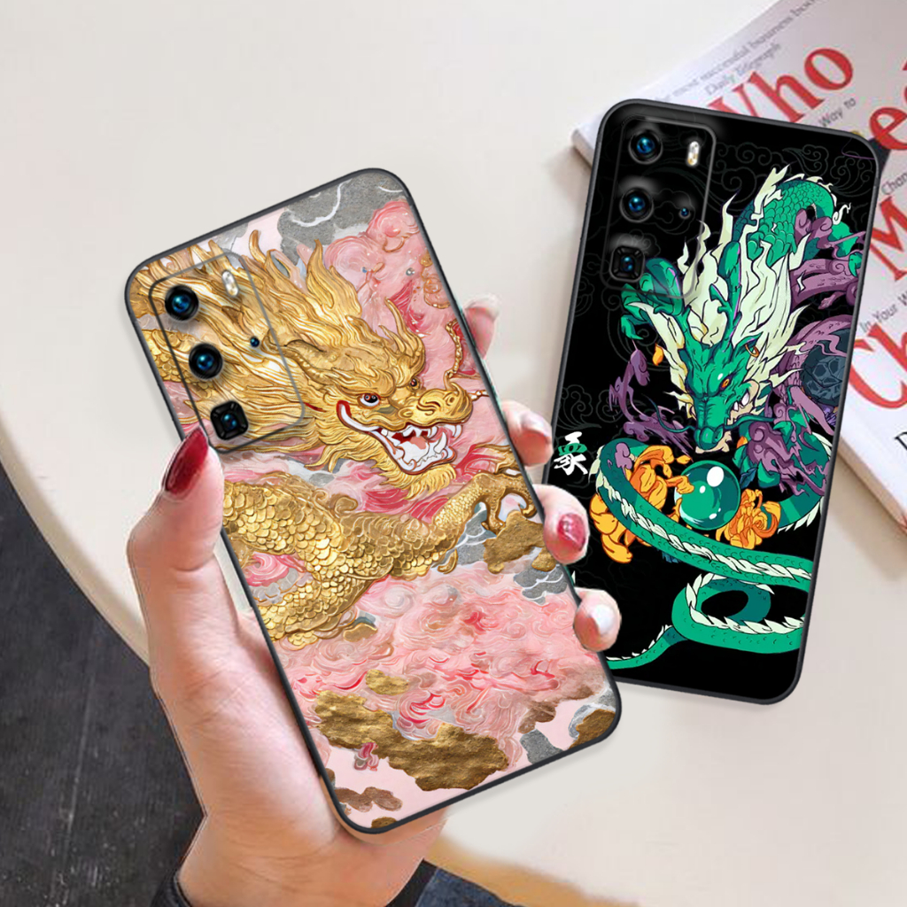 เคส Huawei P40 / P40 Pro / P40 lite พิมพ์ลายมังกรน่ารักร้อนแรงและน่ารัก