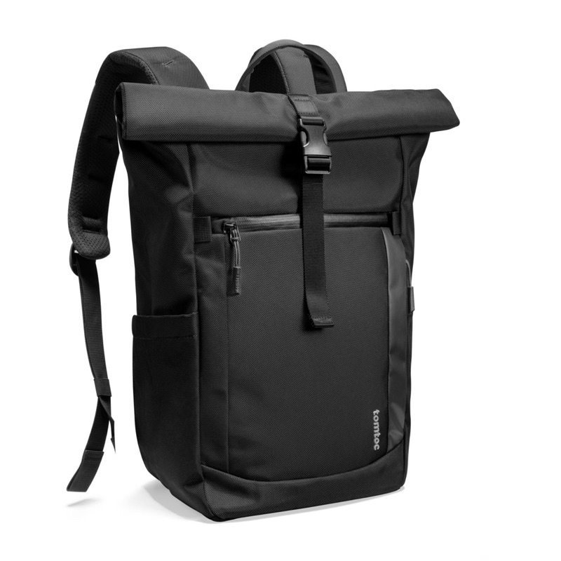 TOMTOC (USA) ROLL TOP LAPTOP BACKPACK,TRAVEL COMMUE CASUAL DAYPACK สําหรับ 13-16 MB,UNIVERSAL 15.6 L